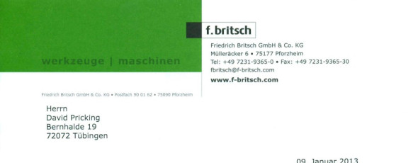 Weihnachtsfeier der Firma Friedrich Britsch GmbH & Co. KG